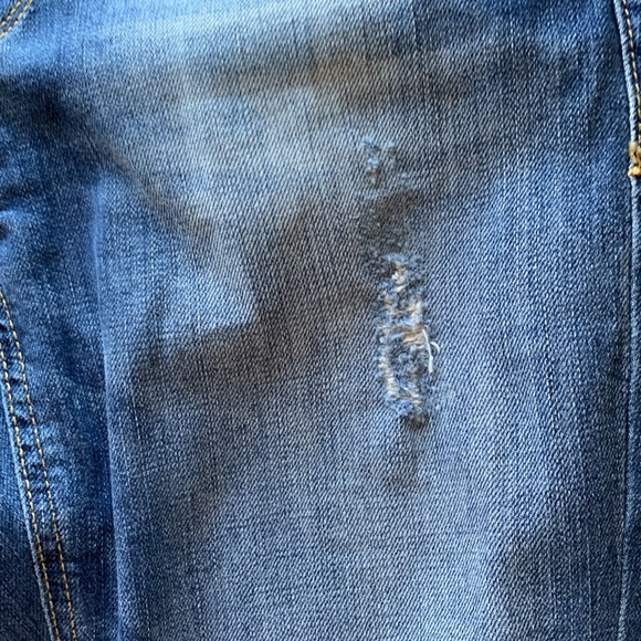 edc Denim & Dry Goods by Esprit Colorblock Jeans Light Dark Blue Patch - Picture 8 of 14